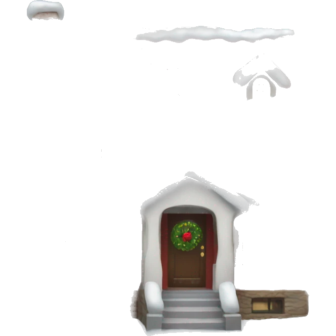 Christmas house emoji