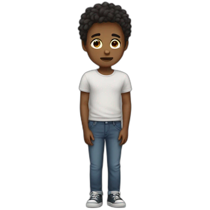 Broken heart boy emoji