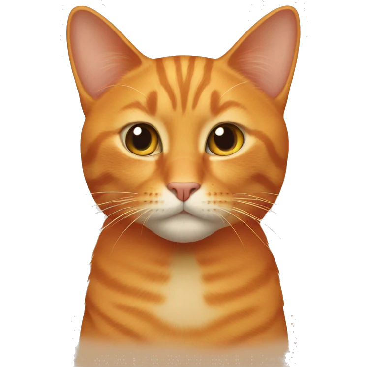 Orange cat emoji