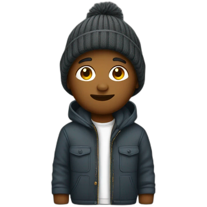 designer with beanie emoji