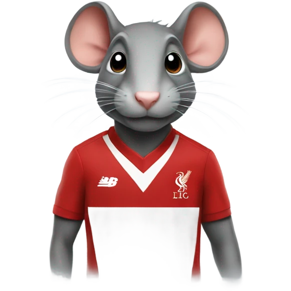 Rat in a Liverpool shirt emoji