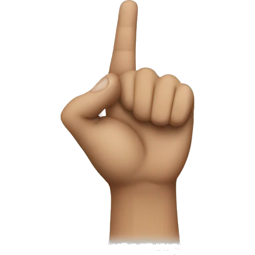 Pointing at an stranger emoji