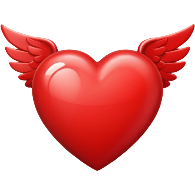Heart flying emoji