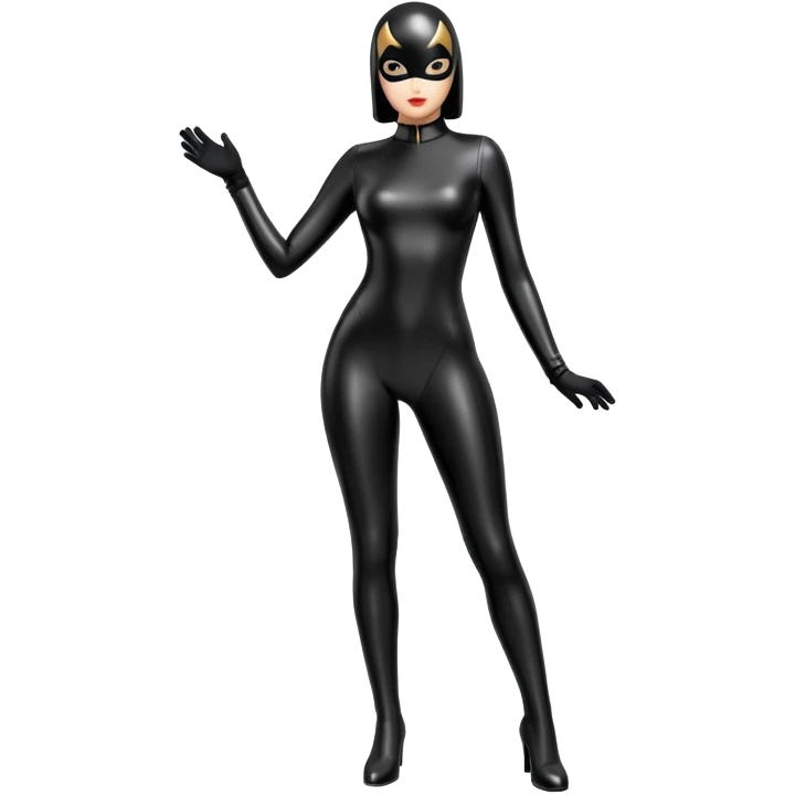black latex suit emoji