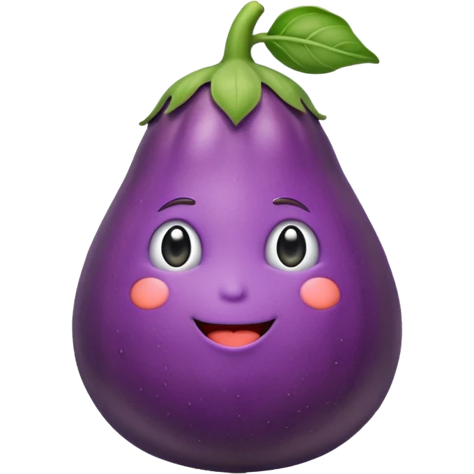 Eggplant sit in peach emoji