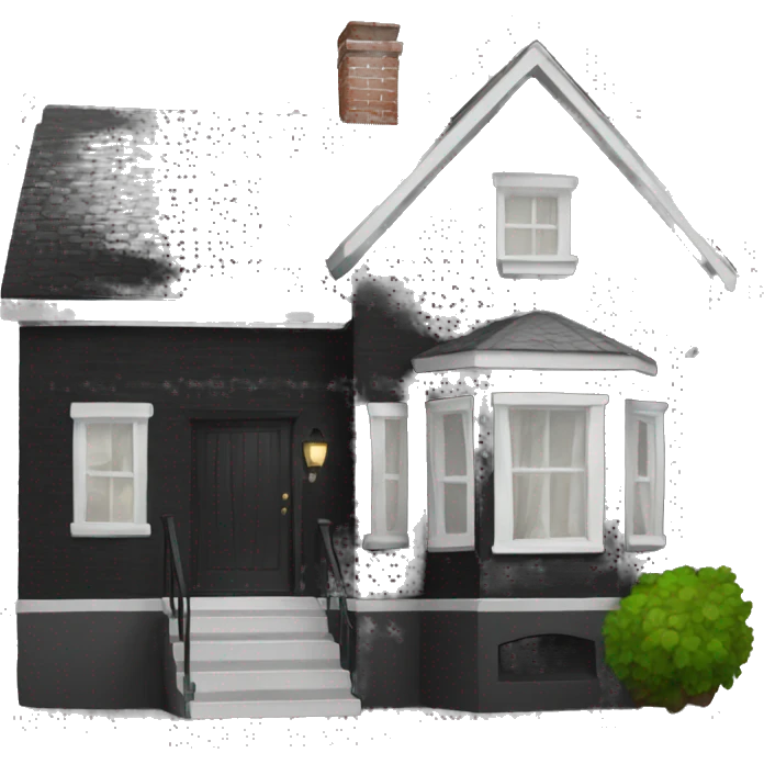 Black house  emoji