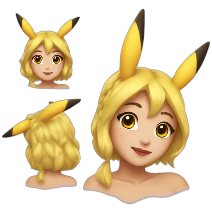 Morgane makeup pikachu emoji