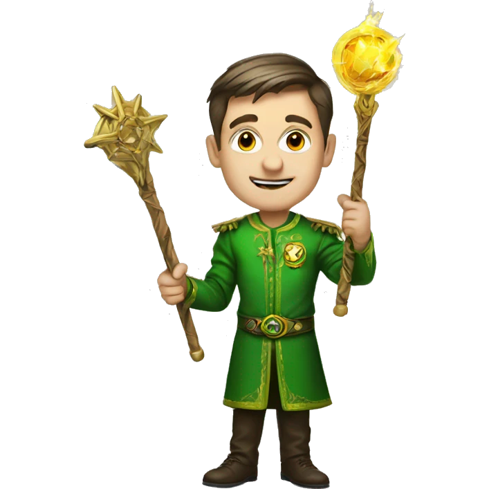 zelensky with magic staff emoji