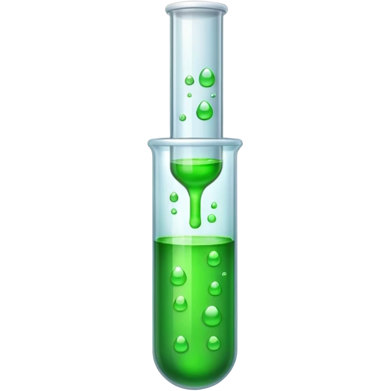 test tube with green liquid emoji
