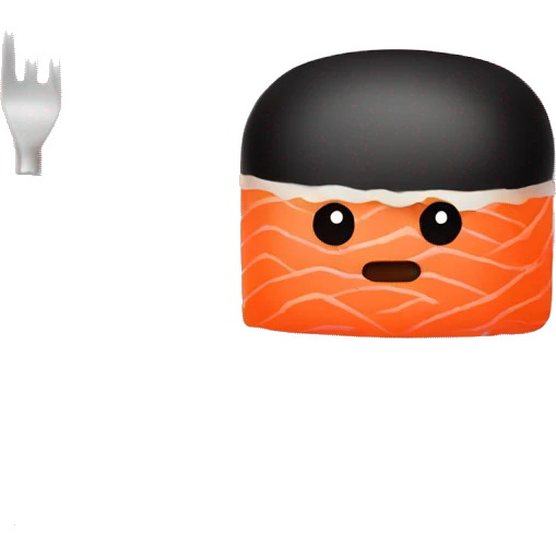 Sushi on a pink plate emoji