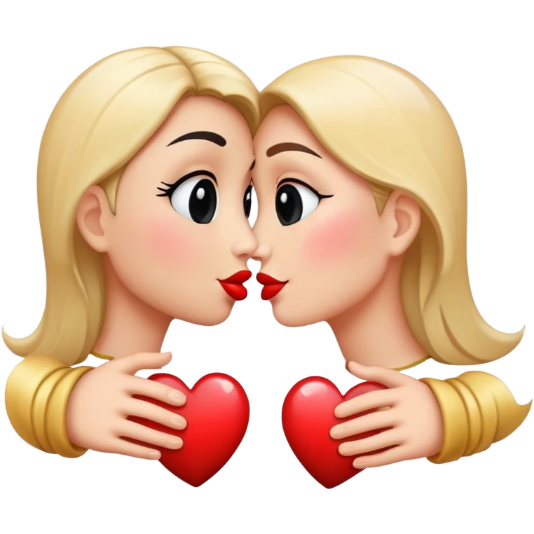 Kissing face with black hearts emoji