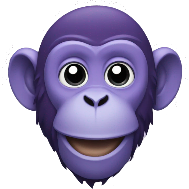 Purple monkey emoji