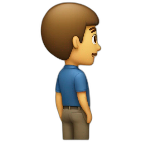 Homme qui regarde derrière un mur emoji