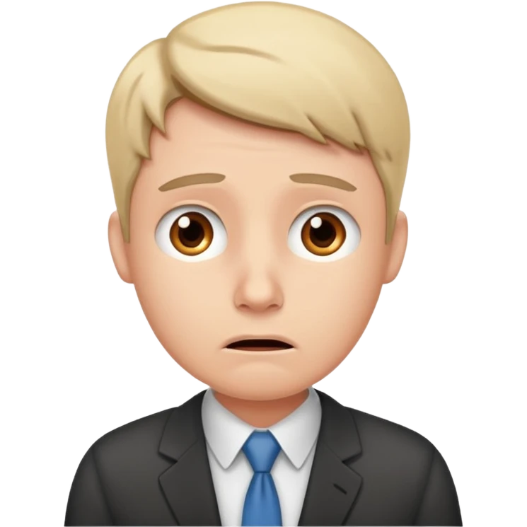 office worker in stress  emoji