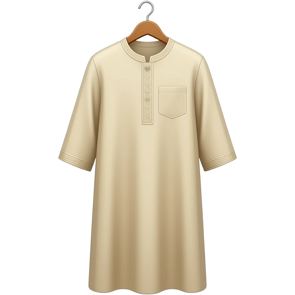 long arab dishdasha in hanger emoji