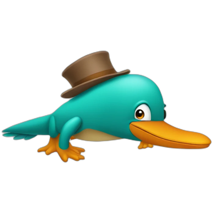 Perry the platypus emoji
