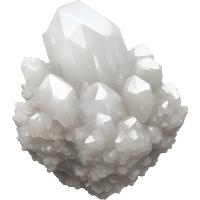 White quartz crystal cluster  emoji