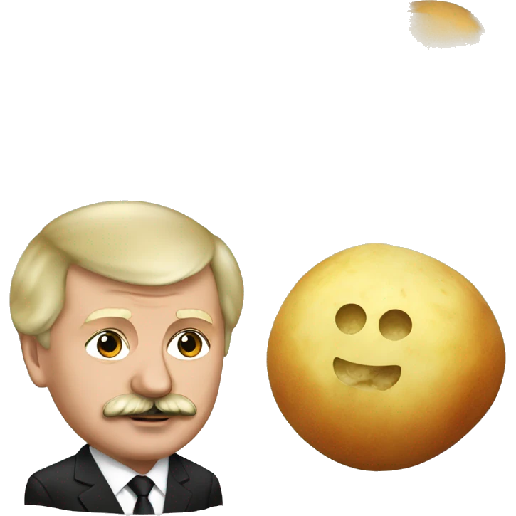 Lukashenko with potatoe emoji