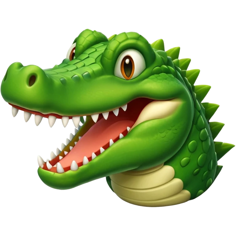 A laughing crocodile emoji emoji