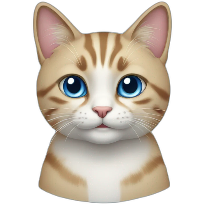 cat blue emoji