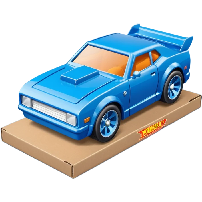 Упаковка от HotWheels голубого цвета emoji