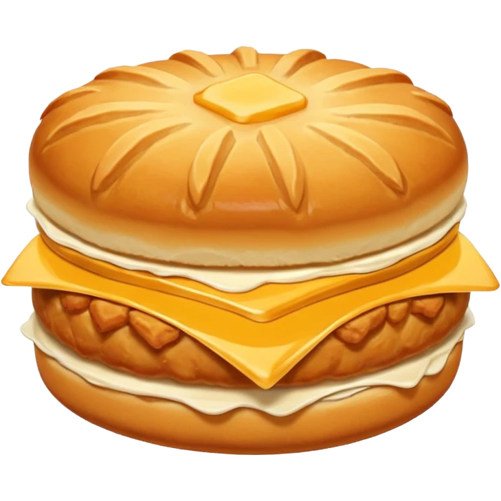 Chicken in a biscuit emoji