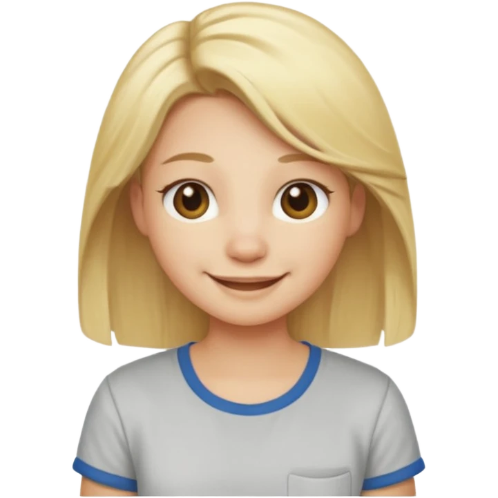 blonde hair animal with shirt emoji