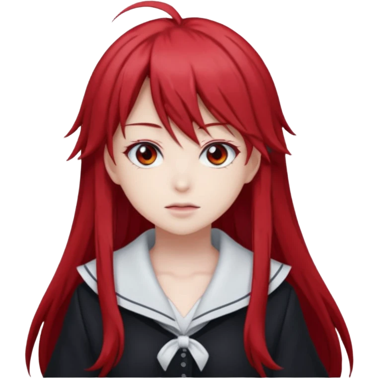 Rias Gremory anime style art emoji
