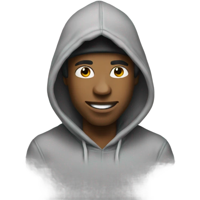 A boogie with the hoodie emoji