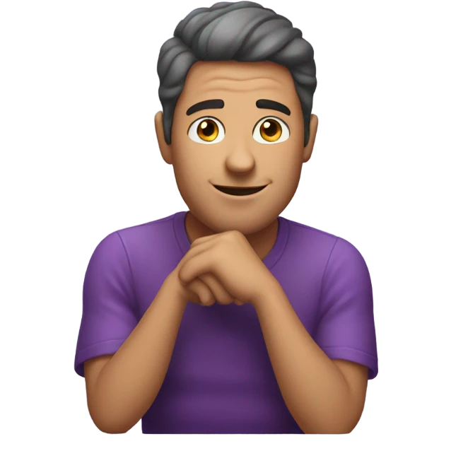 Guy riding eggplant blushing  emoji