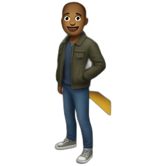 a man in the subway emoji