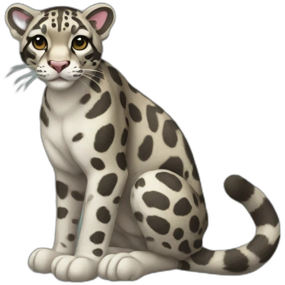 Clouded Leopard Full Body emoji