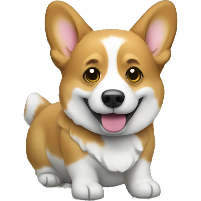 Corgi with money emoji