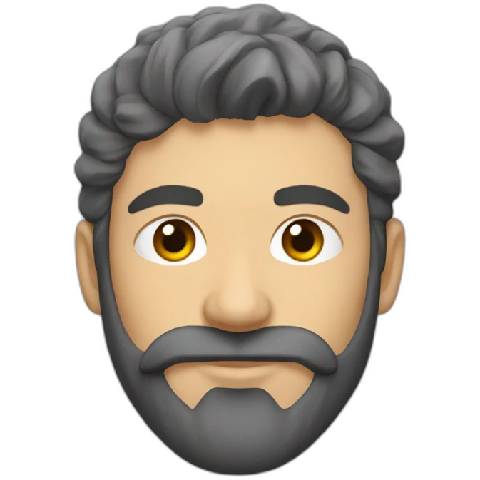joueur de volley barbu emoji