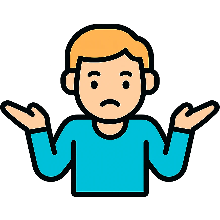 shrugging person emoji