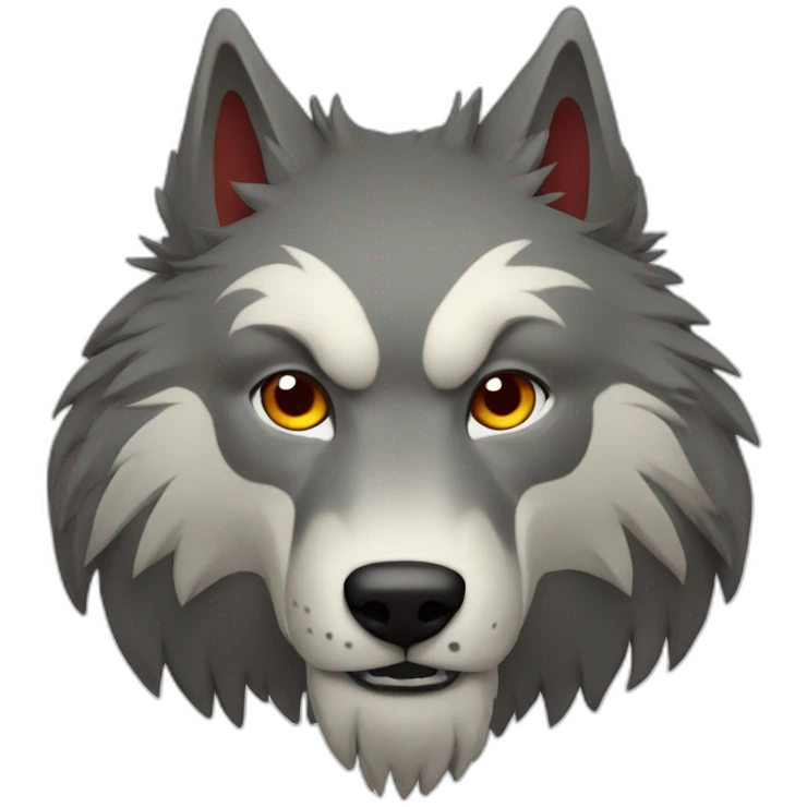 Lobo rojo  emoji