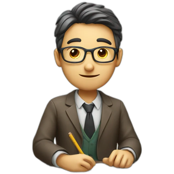 man doing maths emoji