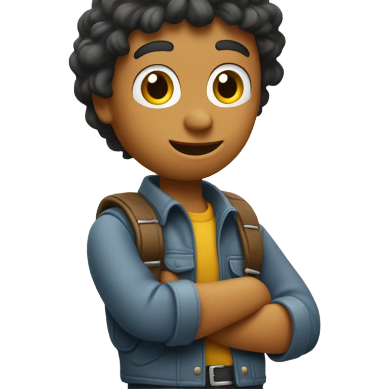 Hitchhiker with thumb out emoji