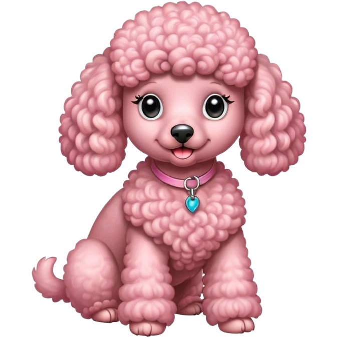 Pink Disney poodle emoji