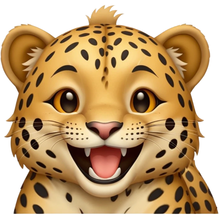 laughing leopard emoji