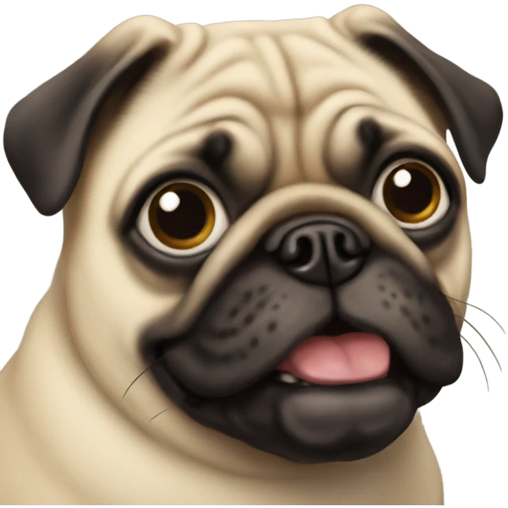 Pug smiley emoji