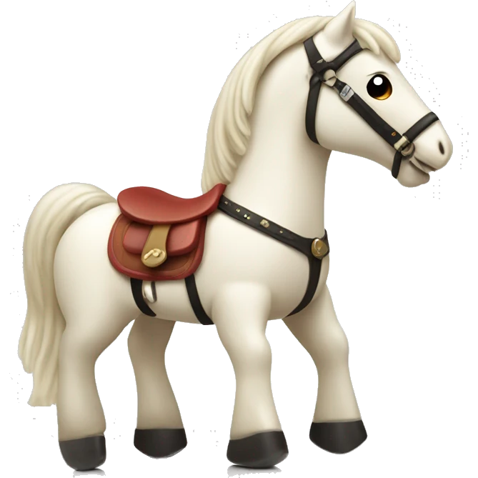 Rocking ivory horse TOY emoji