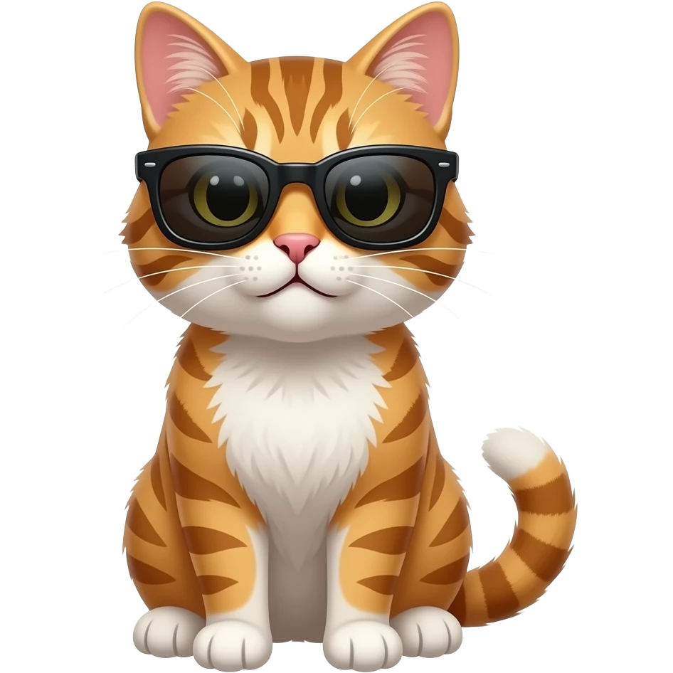 Cat wearing sunglasses emoji