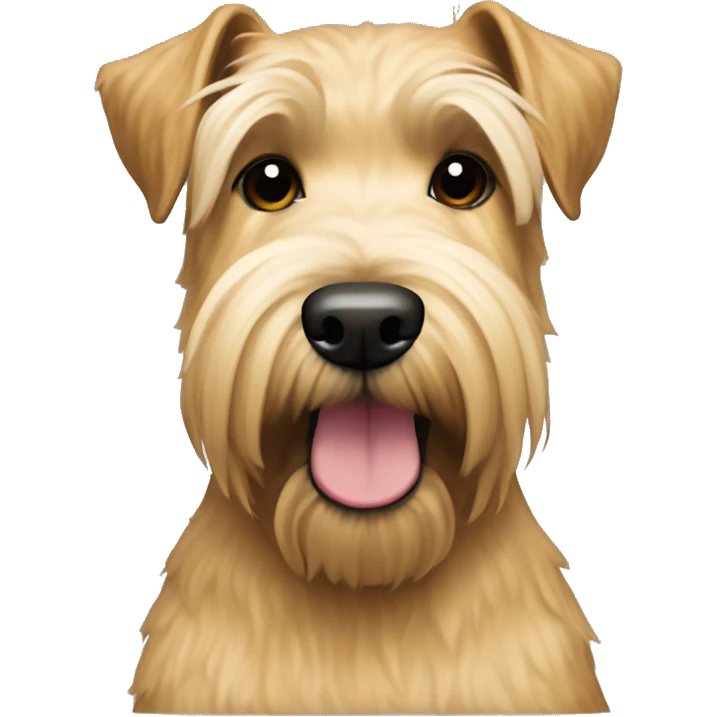 Wheaten terrier with standard breed cut emoji