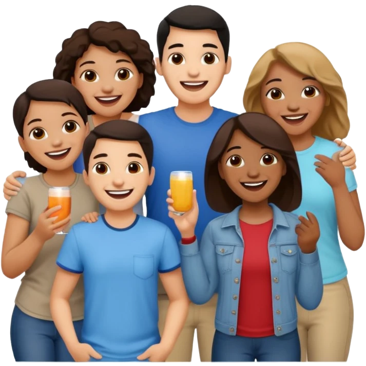 amigos puerto riqueños fuera del campus emoji