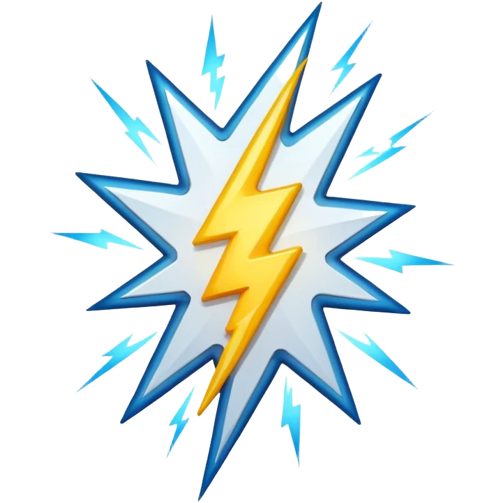 lightning flash emoji