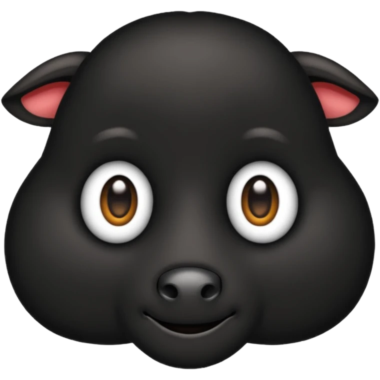 Emojin de una oveja negra emoji