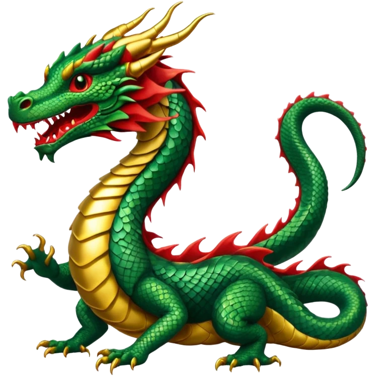  Straight Eastern dragon no legs  emoji