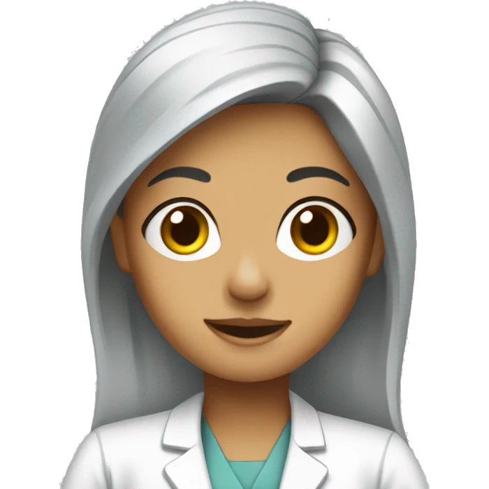 A radiologist girl emoji
