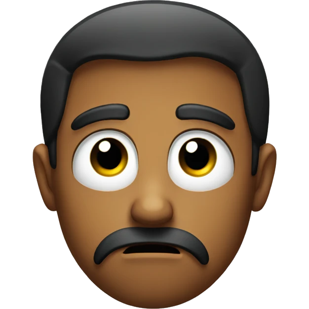 Sad face emoji